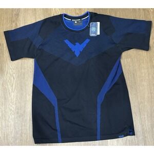 DC Comics Nightwing SuperX Compression Performance Shirt 2XL NWT Black Blue
